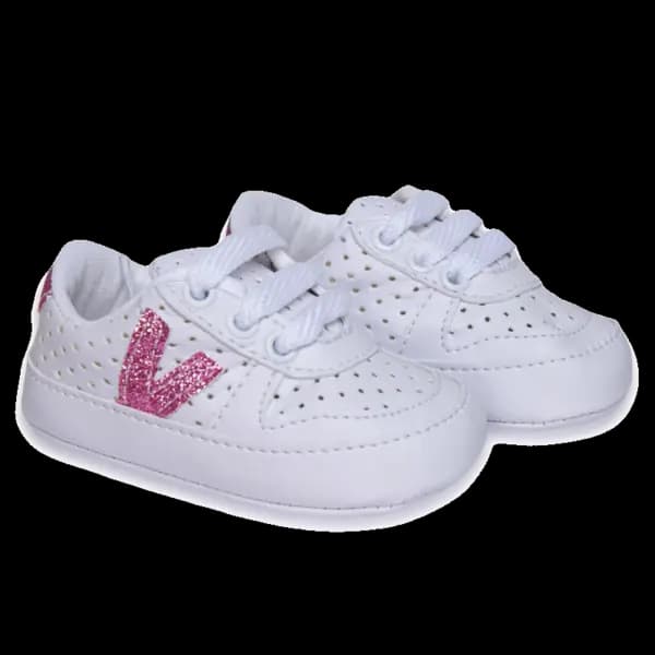 Vision Branco Glitter Rosa