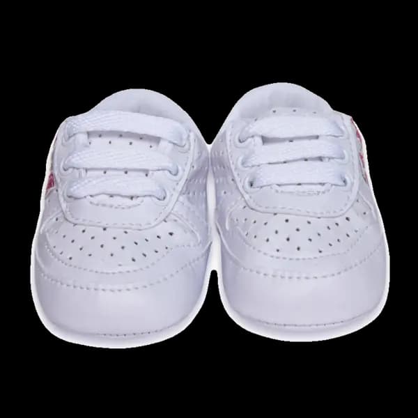 Tenis Starzinho Vision Branco com Glitter Rosa - foto 3